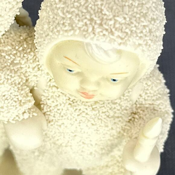 VTG Dept 56 Snowbabies A Little Night Light Figurine 5" Candle Trio Christmas - Picture 8 of 15